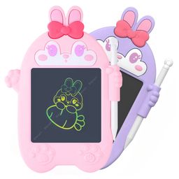 Elecart Mini LCD Writing Tablet Rabbit-Shaped Kids Doodle Board, Eye-Friendly Colorful Drawing Pad, Reusable & Travel-Friendly Educational Toy for Toddlers, Perfect Gift for 3+ Year Old Boys & Girls-0