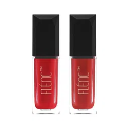 FLENC Set Of 2 Cryla Smudge-Proof Velvet Matte Liquid Lipstick- 5 ml Each -Barcelona-Milan-8