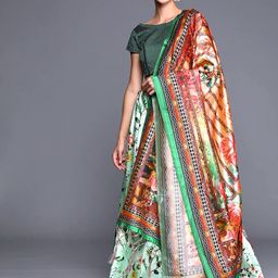 Kaizen TEXO FAB Printed Semi-Stitched Lehenga & Unstitched Blouse With Dupatta-picture-5