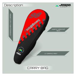 JASPO Thunder Badminton Kit,Badminton Set of Metal Alloy Rackets (Set of 2) with Full Cover Bag, 5 pcs Plastic Shuttlecocks, Ideal only for Recreational Play, Designed for Kids & Youngsters (Red) image 5