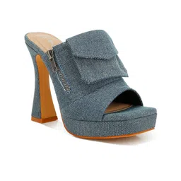London Rag Block Sandals with Buckles-48