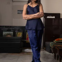 Slumber Jill Women Shoulder Straps Cami Pyjamas Night suit-picture-30