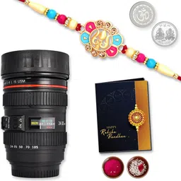 DeoDap Unisex 4 Pieces Rakhi Gift Set-image-91