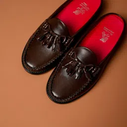 Theater Women Sherlocks Brown Round Toe Tassel Loafers-picture-26