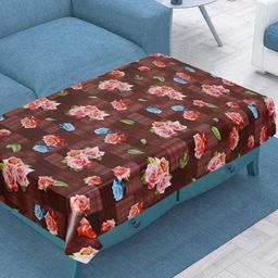 Dakshya Industries Multicoloured Geometric Printed Waterproof Plastic 4-Seater Table Cover-15