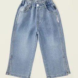 LULU & SKY Girls Wide Leg High-Rise Light Fade Jeans-picture-22