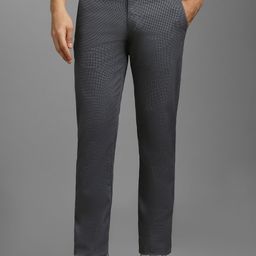 Louis Philippe Sport Men Checked Slim Fit Regular Trousers-image-71