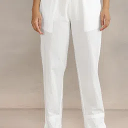 Fabindia Women High-Rise Trousers-image-11