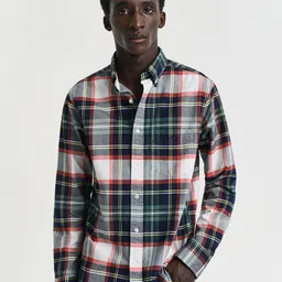GANT Men Tartan Checks Opaque Checked Casual Shirt-image-20