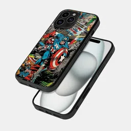 macmerise Superhero Printed iPhone 16 Pro Max Bumper Case Mobile Accessories-30