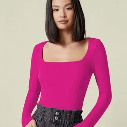 Dream Beauty Fashion Women Solid Long Sleeves Regular Top-34