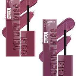 Ramp Walk Set Of 2 Velvet Kiss Liquid Lipstick - 3.5 ml Each - 4 Light Mauve- 6 Dark Mauve-image-80