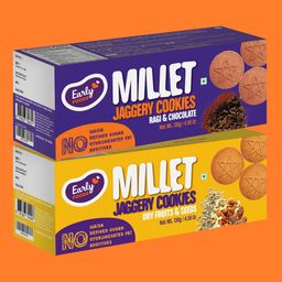 Early Foods Organic Ragi & Dry Fruit Choco Cookies for Babies 300g - Preservative-Free Snacks-image-72