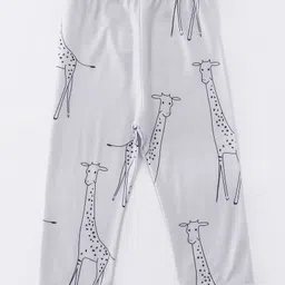 Kookie Kids Full Length Leggings Giraffe Print - Grey-picture-3