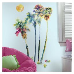 RoomMates Watercolor Palm Tree Giant Wall Decal - Multicolor-1