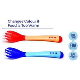 The Little Lookers Temperature Sensing Fork Pack of 2 - Red Blue-picture-14