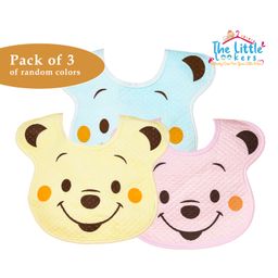 The Little Lookers Baby Animal Shaped Bandana Bib Pack of 3 - Multicolour-25