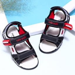 Cute Walk by Babyhug Sandals - Red Black-picture-34
