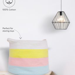 Mi Arcus Cotton Rope Storage Basket - Multicolour-27