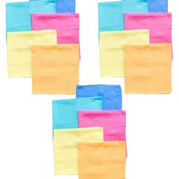 Babyhug Square Muslin Nappy Set Extra Large Pack Of 5 - Multicolor Combo Pack of 3-14