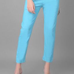 Comfort Lady Cotton High-Rise Elastic Waist Pencil Trousers-image-94