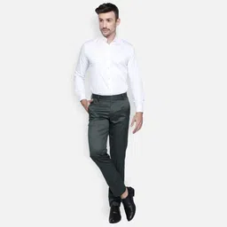 Haul Chic Men Relaxed Straight Leg Slim Fit Trousers-image-45