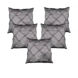 India Furnish Silver Silk Square Cushion Cover-picture-30