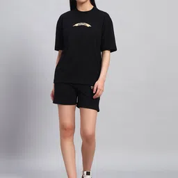 GRIFFEL Printed Oversized Pure Cotton Co-Ords-image-86