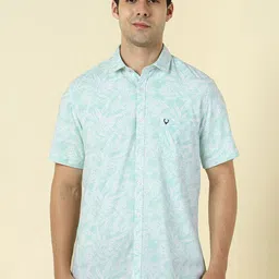 Allen Solly Abstract Printed Spread Collar Cotton Shirt-11