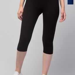 CKARFE Pack of 2 Women Cotton Skinny Fit Capris-image-24