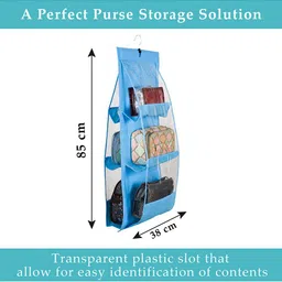 Kuber Industries Blue Set of 2 Regular Multi-Utility Organisers image 3