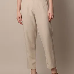 ONLY Women Solid Slim Fit High-Rise Trousers-picture-22