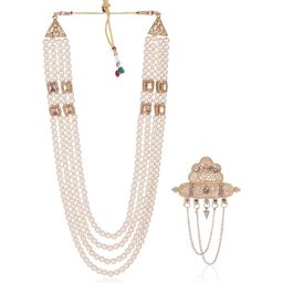 JIYANSHI FASHION Men Gold Jewellery Set-image-83