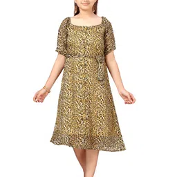 BAESD Animal Print A-Line Midi Dress-picture-53