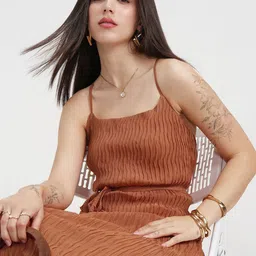 ESPYR By Tokyo Talkies Women Shoulder Straps Pleated Strappy Maxi Dress-image-41