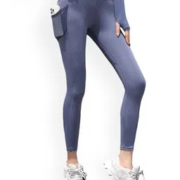 Alexvyan Slim-Fit Breathable Anti-Skid Stretchable Gym Wear Tights With Pocket-image-68