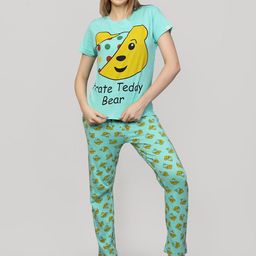 evolove Women Cartoon Characters Printed T-shirt & Pyjamas Night suit-image-42