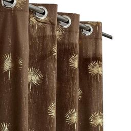 Myntra Elegant Homes Brown Velvet Window Curtains-picture-28