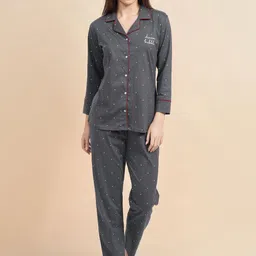 PASTEL CLIP Women Printed Night suit-image-58