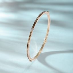 Mia by Tanishq Twinkle Charm Diamond Bangle-image-71