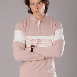 V-Mart Colourblocked Polo Collar Slim Fit T-shirt-picture-35