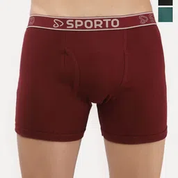 Sporto by Macho Men Pack Of 3 Trunks Sprto_M1030-M(1)-Olv(1)-Prt(1)-L-M_Olv_Prt-picture-3