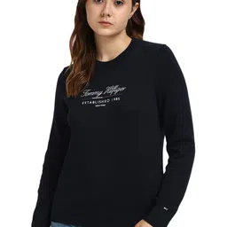 Tommy Hilfiger Solid Women Typography Cardigan-picture-29