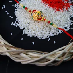 DeoDap Unisex 4 Pieces Floral Rakhi Gift Set-19