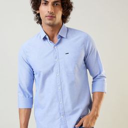 TIM PARIS Standard Spread Collar Pure Cotton Casual Shirt-picture-40