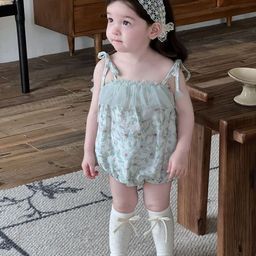 LULU & SKY Infant Girls Printed Square Neck Bodysuit-26