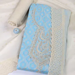 Meena Bazaar Woven Design Unstitched Dress Material-image-41