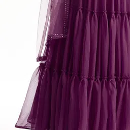 DIVASTRI Embellished Sequinned Semi-Stitched Lehenga & Unstitched Blouse With Dupatta image 2