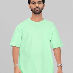 SNUG24 Round Neck Cotton Oversized T-shirt-image-87