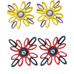 designers collection Adornity Women White Earrings-picture-14